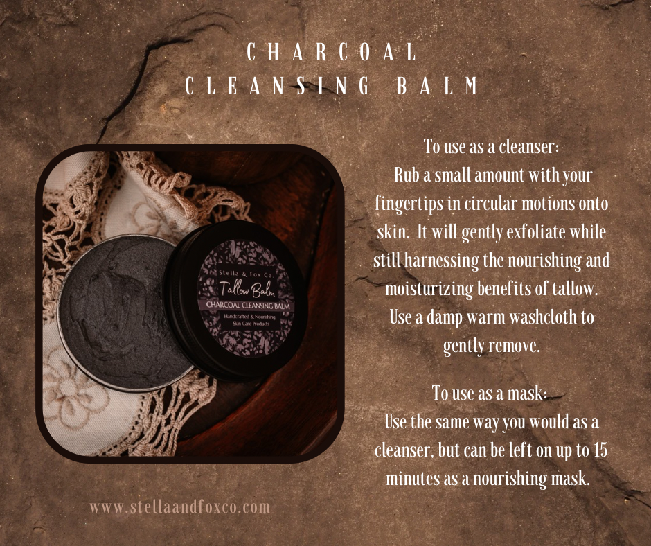 Charcoal Cleansing Tallow Balm